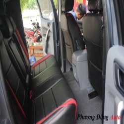 Phương đông Auto Bọc ghế da CN loại 1 Singapore cho Ranger XLS 2017 - Pha màu đen và đỏ